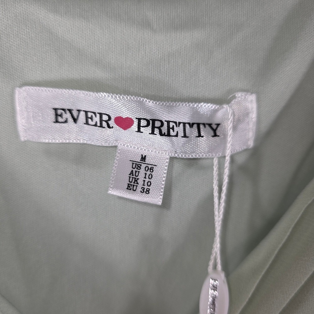 Ever Pretty Bridesmaids Dress Size 6 Sage Green Chiffon Pleated Maxi EE0164AMG06 - Picture 5 of 10